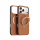 Etui do telefonów TORRAS QPRO Leather do iPhone 17 Pro (Amber Brown)